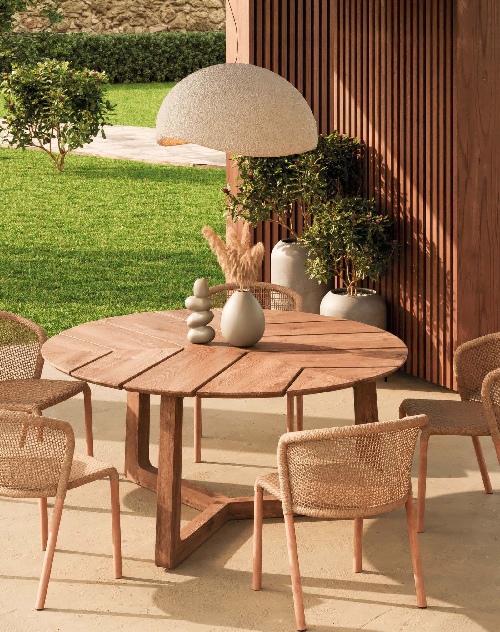 Barletta collection in a courtyard setting.