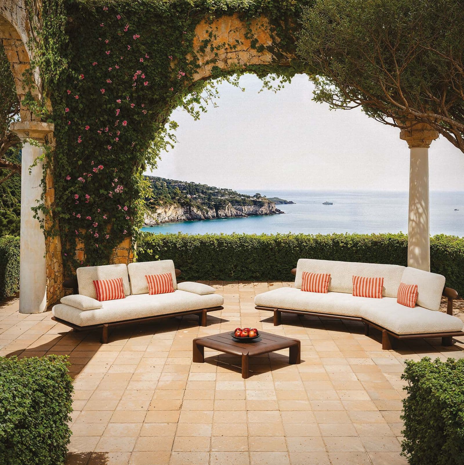 Livorno lounge on a seaside deck.