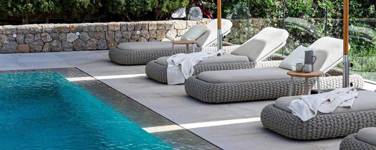 Manutti outdoor collection in a terrace setting.
