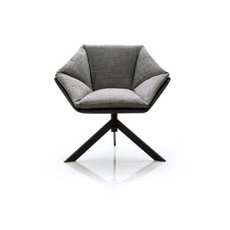 Papadatos Grace armchairs in textured bouclé.
